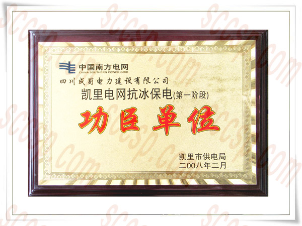 热烈祝贺四川成蜀电力建设有限公司再获先进集体荣誉称号