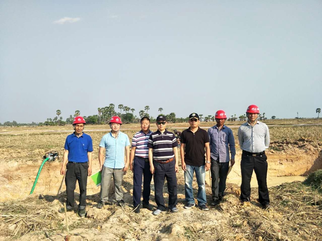 陈云总经理到柬埔寨工程检查指导工作