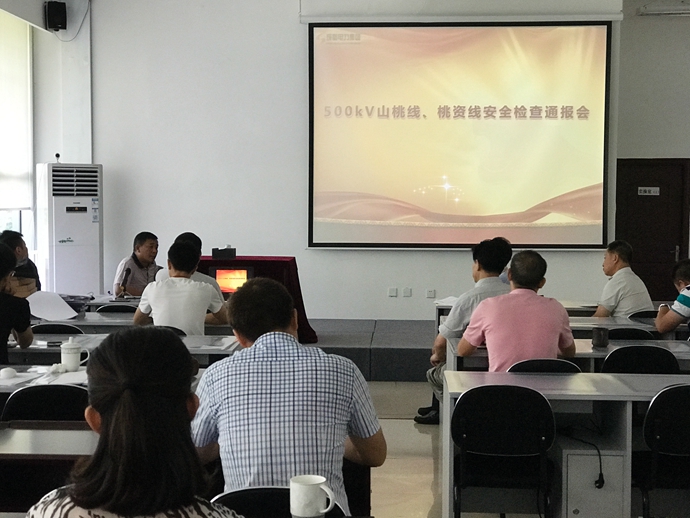 公司召开500kV山桃线、桃资线安全检查通报会