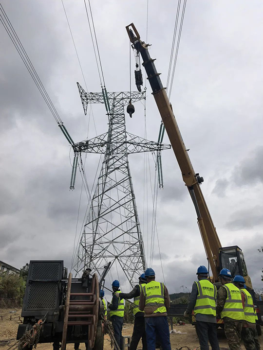 隆林委乐至革步公路一期工程500kV天平Ⅱ线迁改工程顺利完成