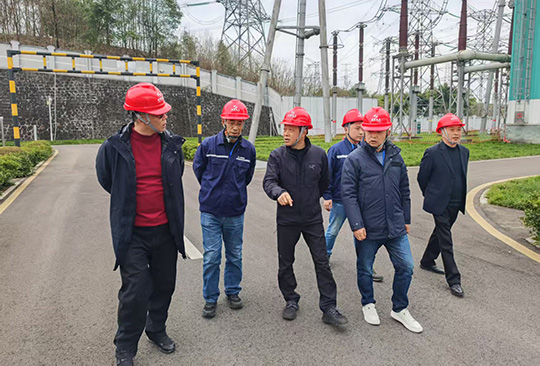 集团总经理陈云一行赴±800kV复龙换流站检修工程、复奉线迁改工程现场检查指导工作​
